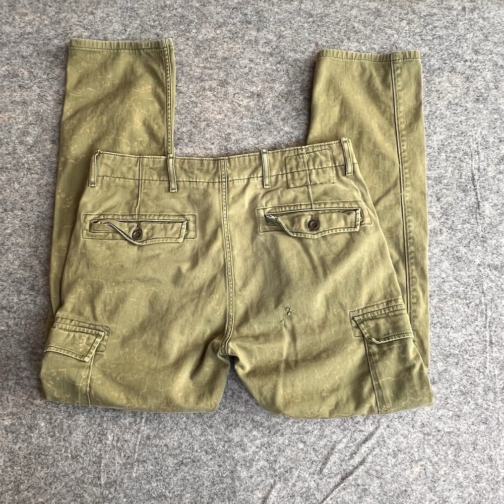 Levi's Cargo Slim Straight Mens 32x32 Green‎ Camo READ